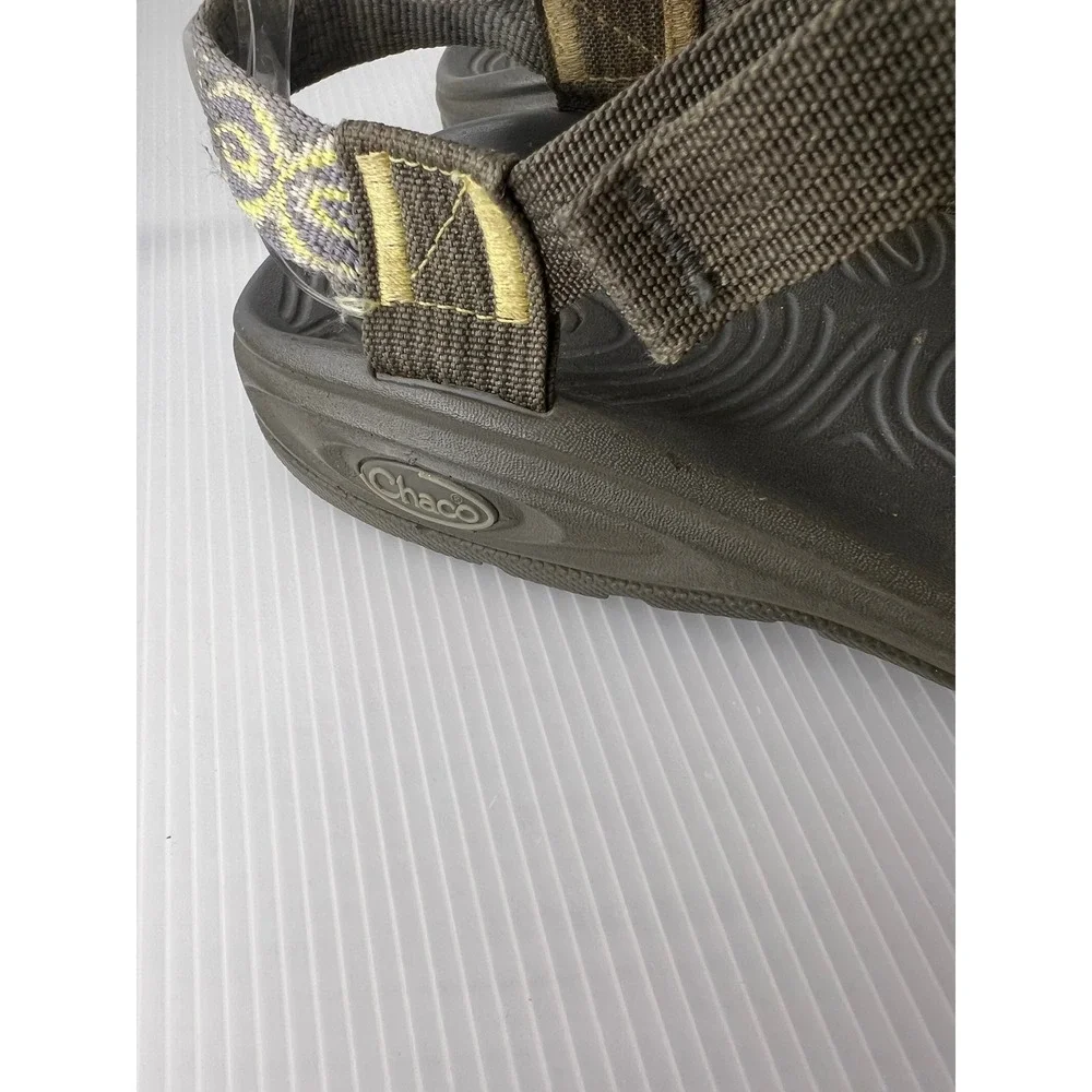 Chaco Z Cloud 2 Womens Athletic Sandals  Gray Yellow Geometric Strappy 7
